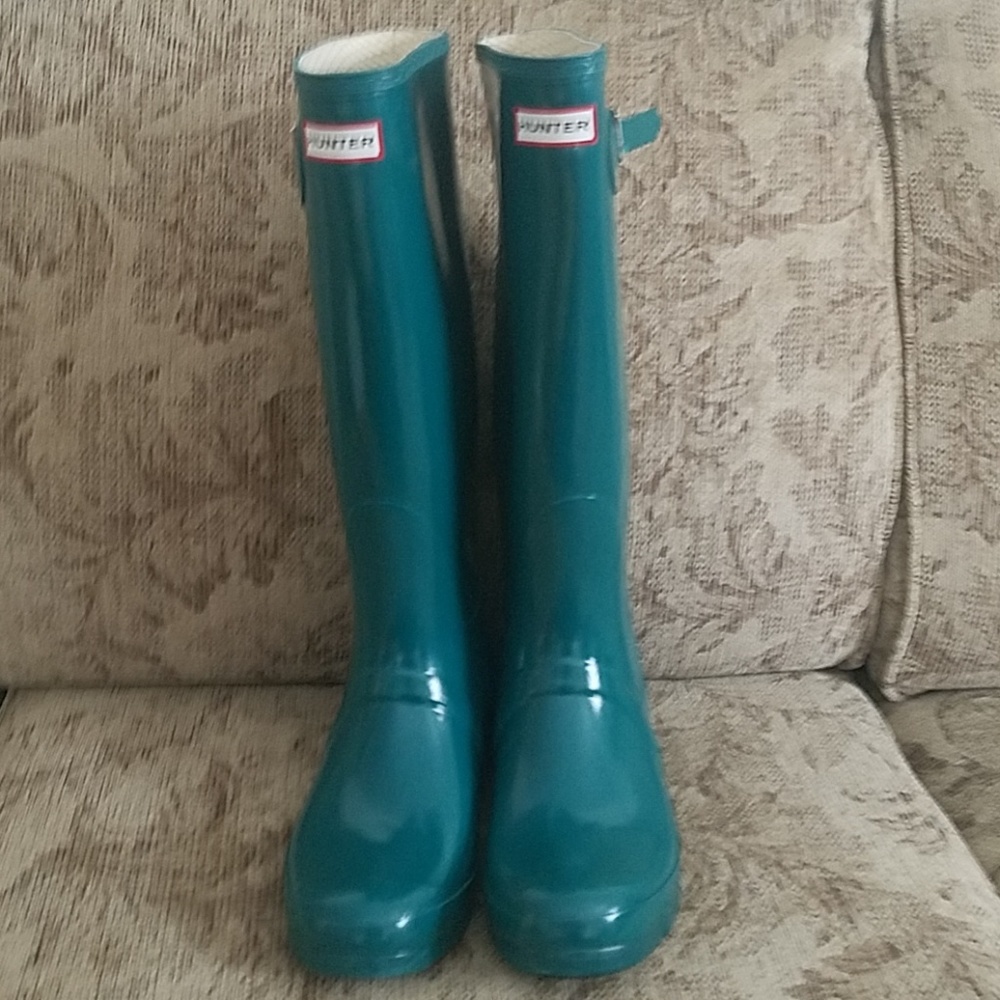 Hunter boots size 11 Lagoon